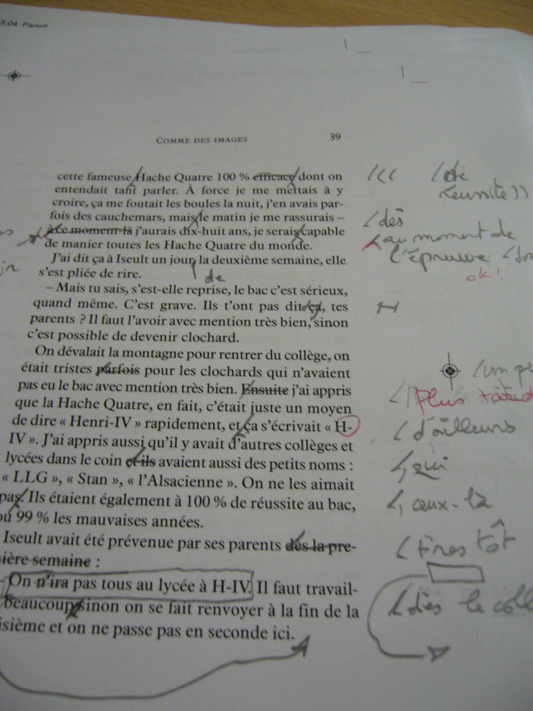 Example of an edited page (version 4 of the manuscript)