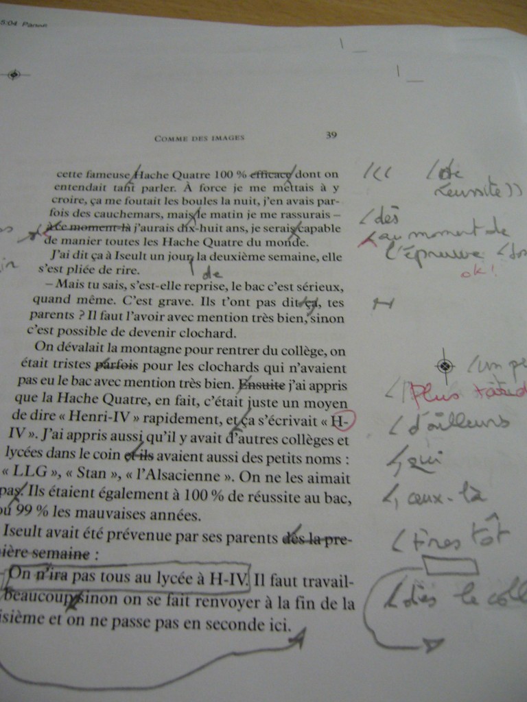 Example of an edited page (version 4 of the manuscript)